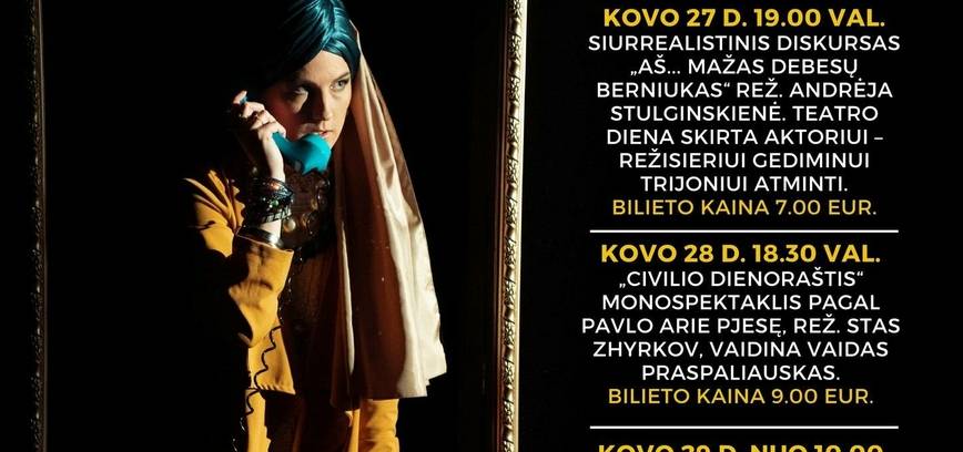 Kovo mėn. renginiai Mažajame teatre
