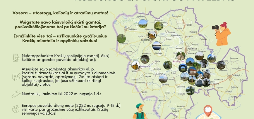 Įamžink Kražių seniūnijos kultūros ir gamtos paveldą