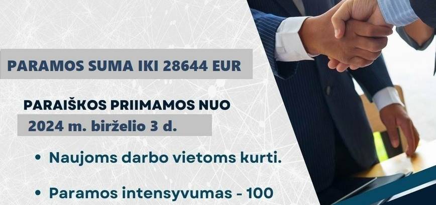 Parama verslo pradžiai