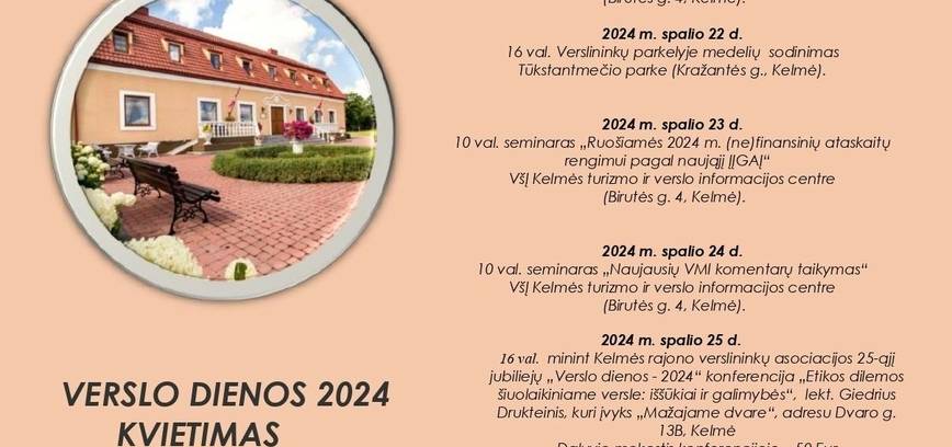 Kviečiame į Verslo dienas 2024