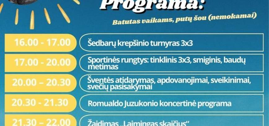 Šedbarų šventė „Liepa vasaros karalienė