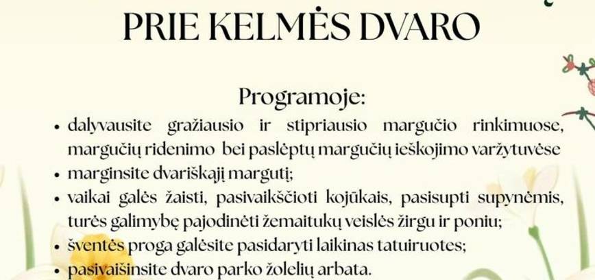 Atvelykio šventė prie Kelmės dvaro