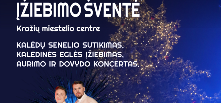 Kražių Kalėdų eglės įžiebimas