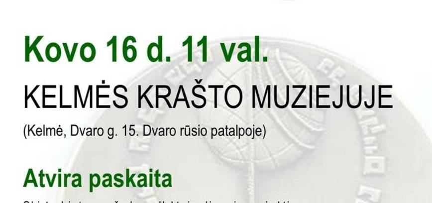 Atvira paskaita „Žydų gelbėtojai Kelmės rajone: istoriniai liudijimai“