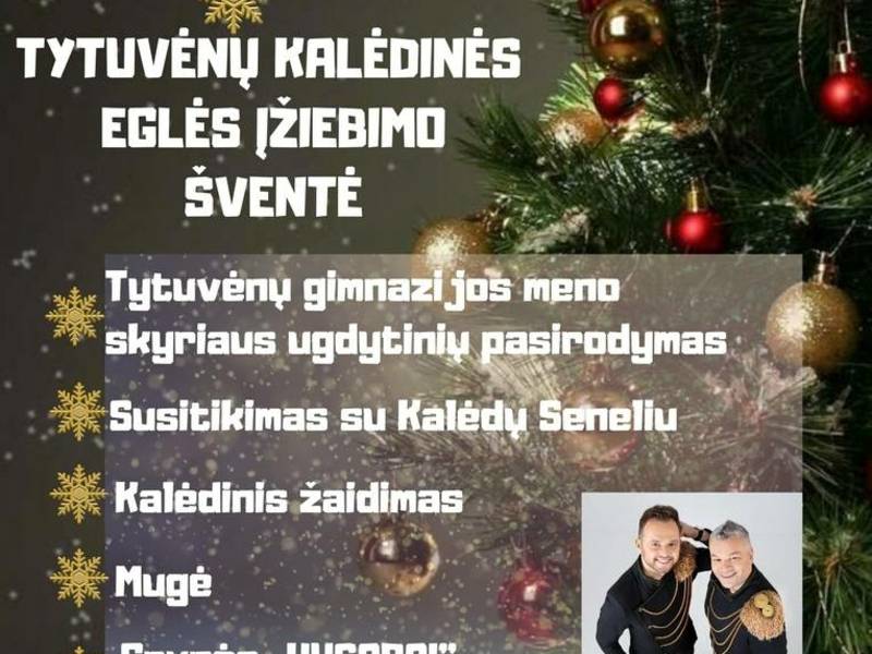 Tytuvėnų Kalėdų eglės įžiebimo šventė