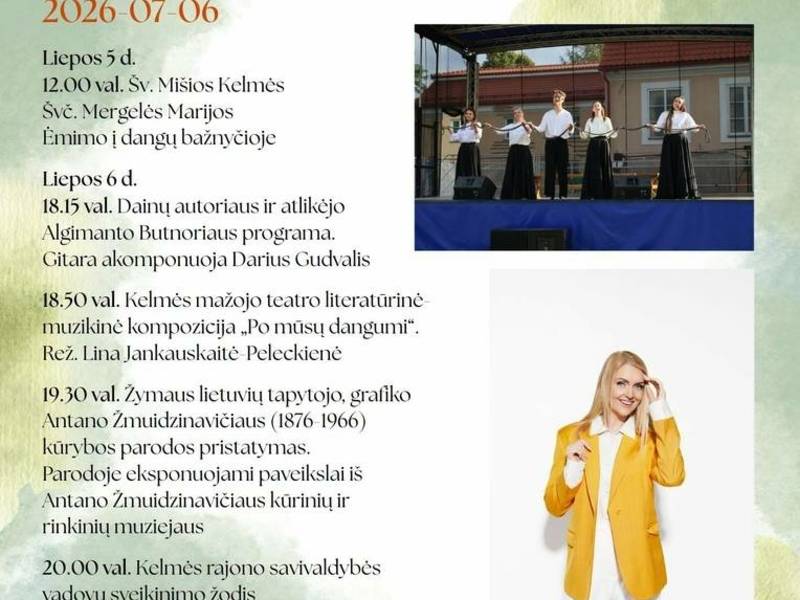 Teatro ir muzikos šventė Kelmės dvaro sodyboje