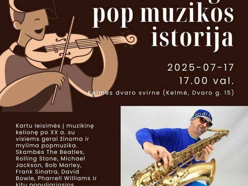 Koncertas-edukacija „Nuotaikinga pop muzikos istorija“